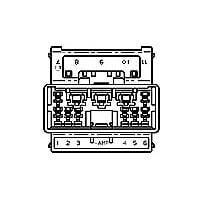 AMP Connectors - TE Connectivity 174942-1 ກອງປົງ 070 MLC W-W CAP HSG 15P