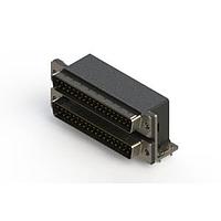 EDAC 661-037-664-034 ຕູ້ສະຫນອງ Dual Port D-Sub ມຸມຂວາ ຕູ້ສະຫນອງ Dual Port D-Sub