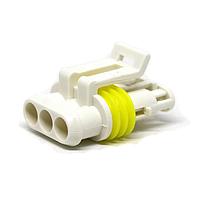 AMP Connectors - TE Connectivity 1745083-1 ຮາວຊິ້ງ 3 ຕຳແໜ່ງ PLUG ASSY AMP SUPERSEAL 1.5 SRS