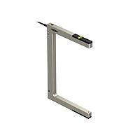 Banner Engineering SLM180B6QPMA Distance Sensor Modules - Finished Units SLM Series: Rugged Nickel-Plated Metal Fixed-Distance Slot Sensor; Slot Width: 180 mm; Input 10-30 V dc; Output: Bipolar: 1 NPN 1 PNP; 150 mm (6 in) M12 PUR Pigtail QD