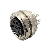 Amphenol Tuchel T 3303 100 ຕົວເຊື່ອມຕໍ່ 4 ຂາ ຍິງ; ການຕິດຕັ້ງຫຼັງແຜ່ນ