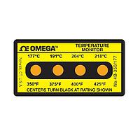 OMEGA 4B-A-350-30 Non-Reversible, Four point Horizontal Temperature Label (425 °F)