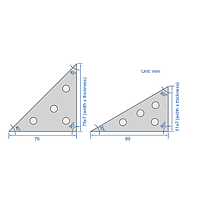 INSIZE 6540-1 ຊຸດແຜ່ນມຸມ