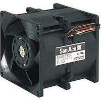 Sanyo Denki 9CRA0812H8001 ພັງລົມ DC Axial, 80x80x80mm, 12VDC, ການຫຼິ້ນຕໍ່ກັນ, ພະລັງງານຕ່ຳ, ເຄື່ອງວັດຄວາມໄວ