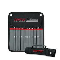TOPTUL GPAQ1101 Heavy Duty Extra Long Type Ball Point Hex Key Wrench Set (11 pcs)