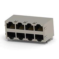 AMP Connectors - TE Connectivity 1734715-2 ທູບຫຼັກ RJ45 ຫຼາຍພອດ 2x4 15u"