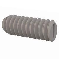 Essentra Components 011024G050 ຊຸດສະກຣູ Set Screw, ຫົວສະລອດ Slotted Head, ການດັບກະດູກ #10-24 Thread, ຄວາມຍາວ 1/2 Lg