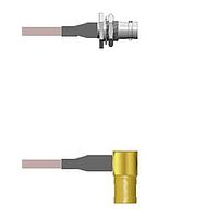 Amphenol Custom Cable Q-0103R0001024i ການປະກອບສາຍ RF BNC-SJB/SMB-RP G178 24I