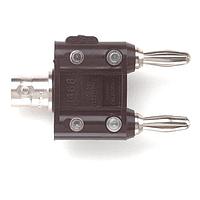 Pomona Electronics 1468 ຕົວແປ RF - ລະຫວ່າງຊຸດ BNC ໄປຫາ DOUBLE BA