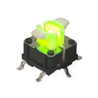 E-Switch TL3265GQNN ສະຫນັບສະຫນູນ Tactile Switch TACT, 50mA 12VDC, SPST-NO Off-(On), Surface Mount Gull Wing