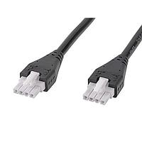 Molex 215330-0405 ສາຍສະແຕກຕ່າງ MFJr-MFJr OTS Cable SR 500mm 4 Ckts ສີດໍາ