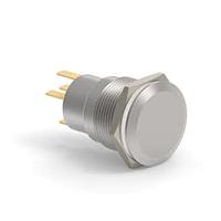 Alcoswitch - TE Connectivity 1-2213767-0 ປຸ່ມກົດສະຫນອງ Pushbutton Switches AV19 SPM 0.4VA MOVE RING LED ເຫຼືອງ 12V