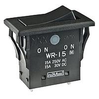 NKK Switches WR15AS ສະລິບສະລອງ Rocker Switches Invalid Part No. SOLDER LUG SEALED