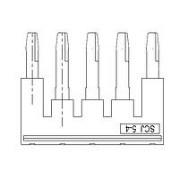 Amphenol Anytek SCJ0504RD00G ບຣິດຈ່ອງສະຕິກກະດານ Bridge Jumper SCJ5-4mm2 5pins