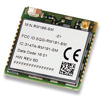 Ezurio RM186-SM-01 BLE, LoRa/LoRaWAN LoRa/BLE 868MHz ຮຸ່ນ LoRa EU