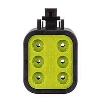 Amphenol SINE Systems ATP06-6S-RD01BK ປລັກ 6 ທາງ 6 ຕຳແໜ່ງ, ຜູ້ຍິງ, ການປິດກະດູກຂະໜາດຫຼຸດ, ສີດຳ