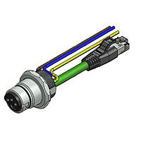 Amphenol CONEC 57-02577 ເຄື່ອງສາຍເຄືອກ Ethernet / ເຄື່ອງສາຍເຄືອກ Networking ENP-17-1-FSPST2PEDBU4-V3-45S-RS8.33-1/1/G6/150/034