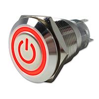 Adam Tech SW-PB7-03LB22CFPR12V ສະຫນັບສະຫນູນຕໍ່ການທຳລາຍ ANTI-VANDAL PUSHBUTTON SWITCH, 1