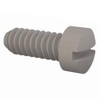 Essentra Components 010440F028 ກຸມສະກຣູວລົດມາຊີນ Fillister Slotted Screw, #4-40 Thread, 9/32 Lg