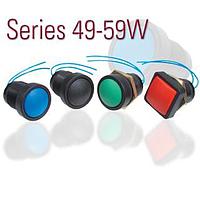 ITW Switches 4959112 ສາຍນໍ້າມັນ PB SW ປິດກັນນ້ຳ ສີແດງ ຮອງດ້ວຍຮອບກົງ