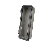 Bud Industries NBF-32208 ກະບອງອຸດສາຫະກຳ NEMA Enclosure ABS Poly Blend, ປະຕູ Polycarbonate ແຈ້ງ (10.6 X 3.9 X 2.8 ນິ້ວ)