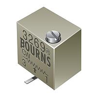 Bourns 3269X-ES2-501 0.25 ຢີນ ສ່ວນສີ່ແຫ່ງ SMD ປອດຕິໂມເຕີເຣີ TRIMMER-SMD 1/4" SQ MT CERMET