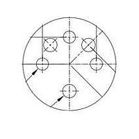 BIVAR 501-075 ວົງຈອນບົດບັນທຶກ Perm-O-Pad ຮູບກົງ TO-5 ຕິດຕັ້ງທຳມະຊາດ