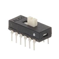 P&B ASE42G04 ສະລາຍສະວິດ 4PDT 4POS EXT SIDE T/H SLIDE SWITCH