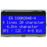 DISPLAY VISIONS EA DOGM204B-A ຈໍສະແດງຕົວອັກສອນ LCD 4x20 - 4.83mm ສີຟ້າ