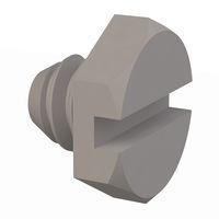 Essentra Components 010440X009 Hex Slotted Hex Slotted Screw, #4-40 Thread, 3/32 Lg