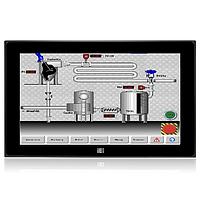 IEI Technology DM-FW15A/PC-R20 ຈໍ LCD Capacitive 15.6" 400 cd/m 1366x768, ກະບອງດ້ານໜ້າອາລູມິນຽມ, ສີດຳ, ມີຈໍສະຕິກ USB PCAP, ຮັບເຂົ້າ DC 9-36V, R20