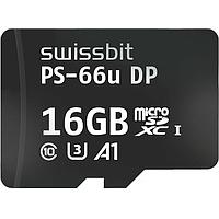 Swissbit SFSD016GN1PT1MT-I-5E-02P-SW4 ບັດຈຳຫຼັກ Secure microSD Card PS-66u DP high endurance 16 GB, 3D PSLC Flash -40C to +85C