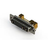 EDAC 630-13W3240-7T2 ຕູ້ຕິດຕໍ່ D-Sub ປະສົມມຸມຂວາ ຕູ້ຕິດຕໍ່ພະລັງງານ Combo D-Sub