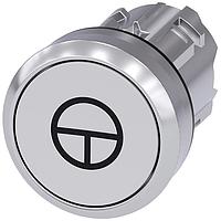 SIEMENS 3SU10500AB600AB0 ປຸ່ມກົດແບບແບບລົງ, MOM, WHT, FLUSH