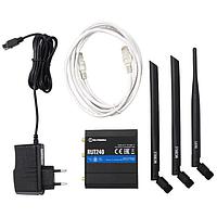 Teltonika RUT24000E000 ເຄື່ອງເຊື່ອມຕໍ່ເຄືອກໂທລະສັບອຸດສາຫະກຳ 4G/3G/2G/LTE CAT4, ເຄື່ອງເຊື່ອມຕໍ່ເຄືອກໂທລະສັບ, SIM ເທົ່າໜຶ່ງ, WiFi 2.4 Ghz, 2 x Ethernet, ດິຈິຕອນ & ອະນາລອກ I/O ເຂດ: ຢູໂຣບ, ຕະຫຼອດຕົວກາງ, ອາຟຣິກາ, ເກົາຫຼີ, ໄທ. ໜ່ວຍຈັດຫາພະລັງງານຢູໂຣບ.