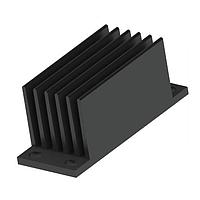 Wakefield Thermal 567-24AB ຮອງລົງຄວາມຮ້ອນ DC/DC Converter Heat Sink ສຳລັບ DC/DC Converters, Eighth Brick, 55x20.7x6.1mm, 6 Fins