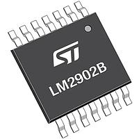 STMicroelectronics LM2902BYPT ເອັັບພລິຟໄອເຟີຣເຊີຂະໜາດລົດຍນະ, ພະລັງງານຕ່ຳ, ສີ່ຕົວ, ເອັັບພລິຟໄອເຟີຣ 36 V