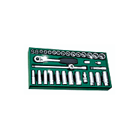 SATA 09902 28PC. ຊຸດ DR. SOCKET 3/8" (METRIC)