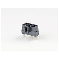 Molex 105312-3710 ຮອດເດີແລະຮອງສາຍ NANOFIT HDR VT DLR FRK 10CKT 15AU BLK