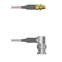 Amphenol Custom Cable Q-3100F000H006i ສາຍສະບັບ RF SMA-SJB/BNC-RP G142 6I