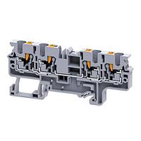 Altech CP4/4 ບລັອກຂໍ້ຕໍ່ Feed Through Terminal Block DIN Term Blk Push-In 4 Conn