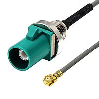 Adam Tech CA-FMP1-XZ001010WP ການປະກອບສາຍ RF CABLE ASSEMBLY, FAKRA