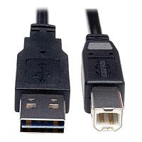 Tripp Lite UR022-010 ເຄື່ອງສາຍ USB 2.0 USB 2.0 Uni Rvr Device Cable M/M 10'