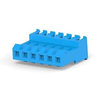 AMP Connectors - TE Connectivity 3-640595-6 ຮູງຮັບ Receptacle 6 POS RECPT 26 AWG FEED THRU