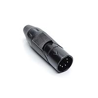 Amphenol Audio AX5MB0M ຂໍ້ຕໍ່ 5P PIN M PLUG BLK W BLK MRK SLEEVE