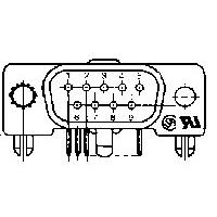 AMP Connectors - TE Connectivity 745001-2 ປລັກ HDJ-20 9P PLUG