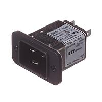 Corcom - TE Connectivity 20SRB1 ໂມດູນເຂົ້າພະລັງ AC 20A, ຕິດຕັ້ງດ້ວຍຂາຍກາງ Flnge Mnt Spade TML