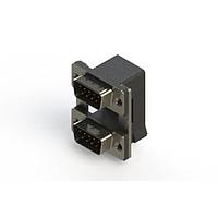 EDAC 661-009-664-008 ຕູ້ສະຫນອງ Dual Port D-Sub ມຸມຂວາ ຕູ້ສະຫນອງ Dual Port D-Sub