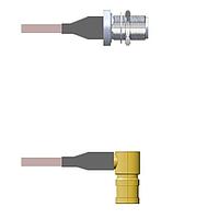 Amphenol Custom Cable Q-2203T000R011i ສາຍສັນຍານ RF N-SJB/SMB-RP G316D 11I