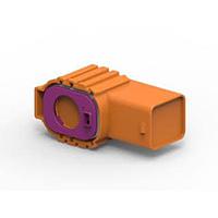 AMP Connectors - TE Connectivity 2137704-1 ກອງຮັບ HVP1100 1POS PLUG HSG ASSY SLD 90 DEG